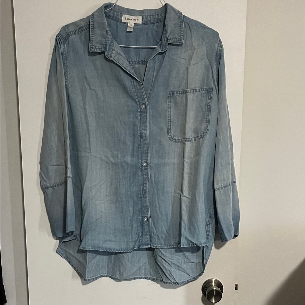 Bella Dahl Sky Blue Collared Shirt